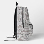 Trendy Mustache Pattern Bedrukte Rugzak (Links)