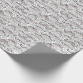 Trendy Mustache Pattern Cadeaupapier (Hoek)