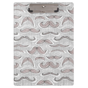 Trendy Mustache Pattern Klembord