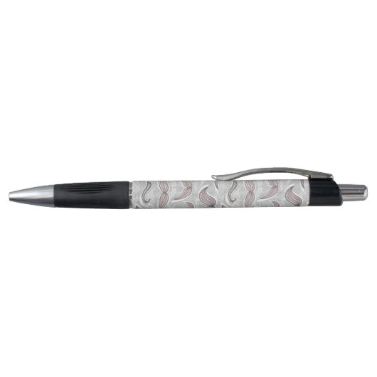 Trendy Mustache Pattern Pen (Bovenkant)