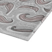 Trendy Mustache Pattern Snijplank (Hoek)