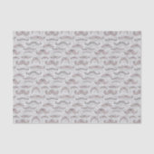 Trendy Mustache Pattern Tissuepapier (Voorkant)