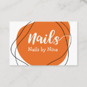 Trendy Nail Tech Manicurist Visitekaartjes (Voorkant)
