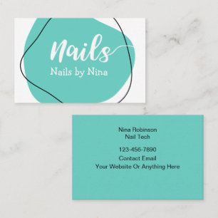 Trendy Nail Tech Manicurist Visitekaartjes