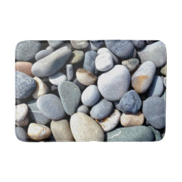 Trendy Natural Vivid Colors Pebbles Beach Foto Badmat