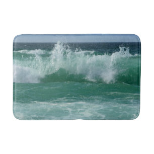 Trendy Natuur aan zee Beach Waves Sjabloon Medium Badmat