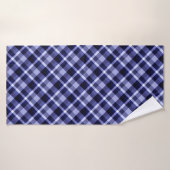 Trendy Navy Blue Pset Pattern Bath Towel Badhanddoek (Badhanddoek)