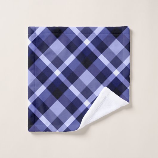Trendy Navy Blue Pset Pattern Washcloth Washandje (Wasdoekje)