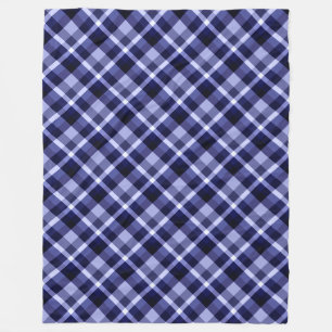 Trendy Navy Blue Pset Print Large Fleece Blanket Deken