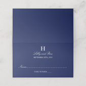 Trendy Navy & White Wedding (Buitenkant ongevouwen)