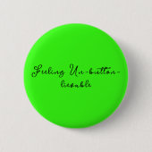 Trendy Neon Green Personalized Circle Ronde Button 5,7 Cm (Voorkant)