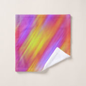 Trendy Neon Helder Rood Roze Geel Abstract Bad Handdoek (Wasdoekje)