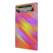 Trendy Neon Helder Rood Roze Geel Abstract Mini Klembord (Angled2)