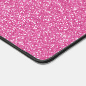 Trendy Neon Hot Pink Glitter Bureaumat (Hoek)