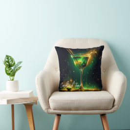 Trendy Neon Party Time gepersonaliseerd Kussen