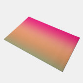 Trendy Neon Roze groen en zandbruin Deurmat (Schuin)