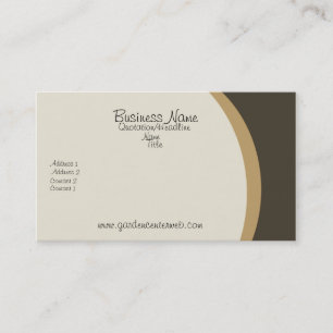 Trendy Networking Marketing Golden Brown Visitekaartje