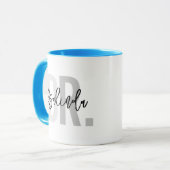 Trendy Nieuwe Doctor PhD Custom Name Appreciation  Mok (Voorkant links)