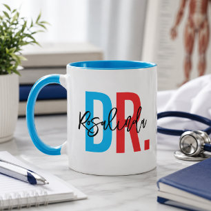 Trendy Nieuwe Doctor PhD Custom Name Appreciation Mok
