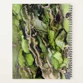 Trendy nommé Abstrait Green Black Gold (Dos)