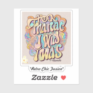 "Trendy nostalgie" Sticker