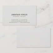 Trendy Nostalgische look Elite Design Minimal Plai Visitekaartje (Voorkant / Achterkant)