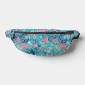 Trendy Ocean Turquoise Tropical Corals Waterverf Heuptasje (Liggend)