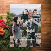 Trendy Oh wat een vun overlay holiday platte kaart