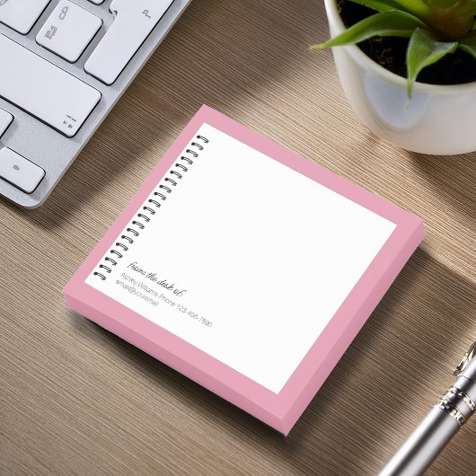 Trendy Oncoloog Faux Spiral Paper Monogram Opmerki Post-it® Notes