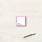 Trendy Oncoloog Faux Spiral Paper Monogram Opmerki Post-it® Notes (Op bureau)