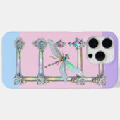 Trendy Opalescent Dragonfly iPhone 15 Pro Max Hoes (Achterkant (horizontaal))