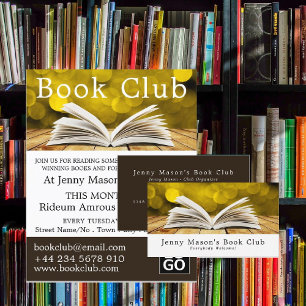 Trendy Open Book, Book Club Visitekaartje