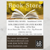 Trendy Open Book, Book Store Adverteren Flyer (Voorkant)