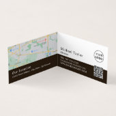 Trendy Open Book, Library, Librarian Gedetailleerd Visitekaartjes (Binnen)