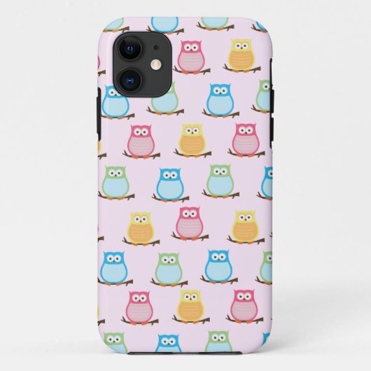 Trendy Owls iPhone 5 Casemate Hoesje (Cream) (Achterkant)
