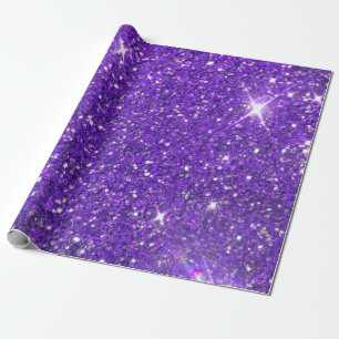 Trendy Paars die schitteren Glitz fonkelen Cadeaupapier