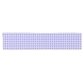 Trendy Paars en White Gingham Check Pattern Korte Tafelloper (Horizontaal)