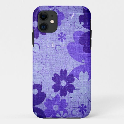 Trendy Paars Flower  Case-Mate iPhone Case (Achterkant)