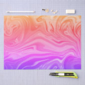 Trendy Paars Red Yellow Abstract Tissuepapier (Craft)