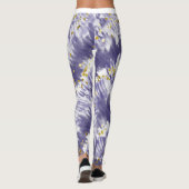 Trendy Paarse Glitter Tie Dye Leggings (Achterkant)