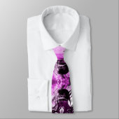Trendy Paarse Graphic Skull Stropdas (Gebonden)