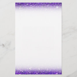 Trendy Paarse Sparking Glitter Glitz Briefpapier