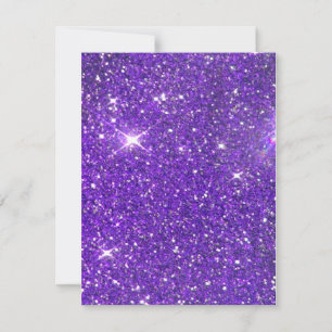 Trendy Paarse Sparking Glitter Glitz Kaart