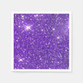 Trendy Paarse Sparking Glitter Glitz Servet (Voorkant)