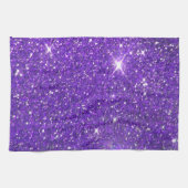 Trendy Paarse Sparking Glitter Glitz Theedoek (Horizontaal)