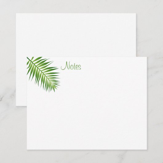 Trendy Palm Leaves Handschrift Sjabloon Natuur (Voorkant / Achterkant)