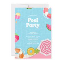 Trendy Palm Springs Pool Party Verjaardag