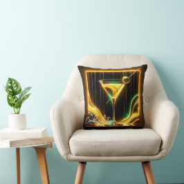 Trendy Party Time Neon gepersonaliseerd Kussen