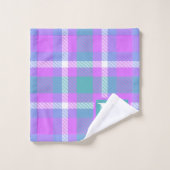 Trendy pasta-golf Tartan Monogram Bad Handdoek (Wasdoekje)