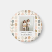 Trendy Pastel Easter Photo Magnet | Personalized (Devant)